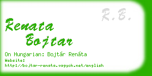 renata bojtar business card